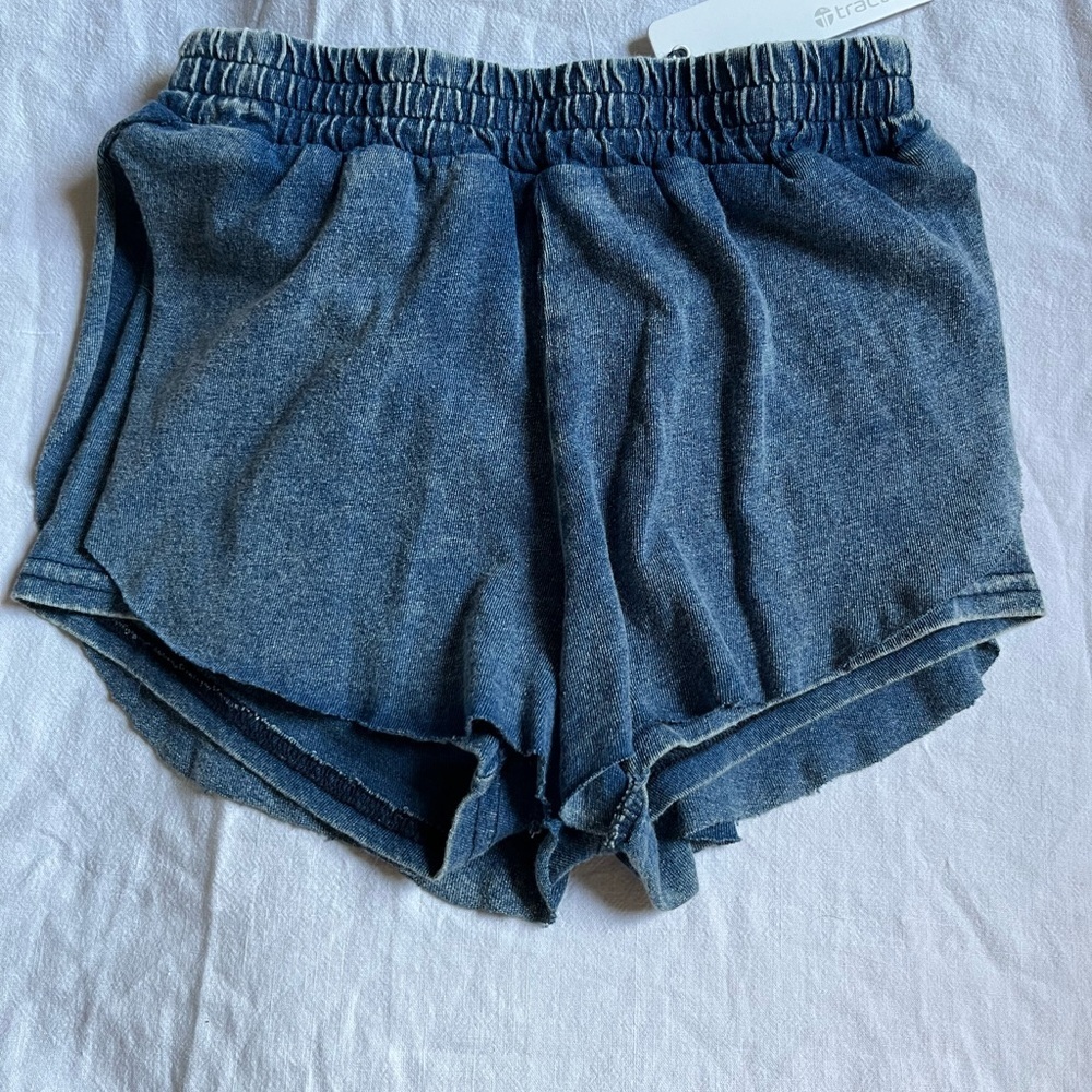 Indigo Jersey Cotton Denim Skort